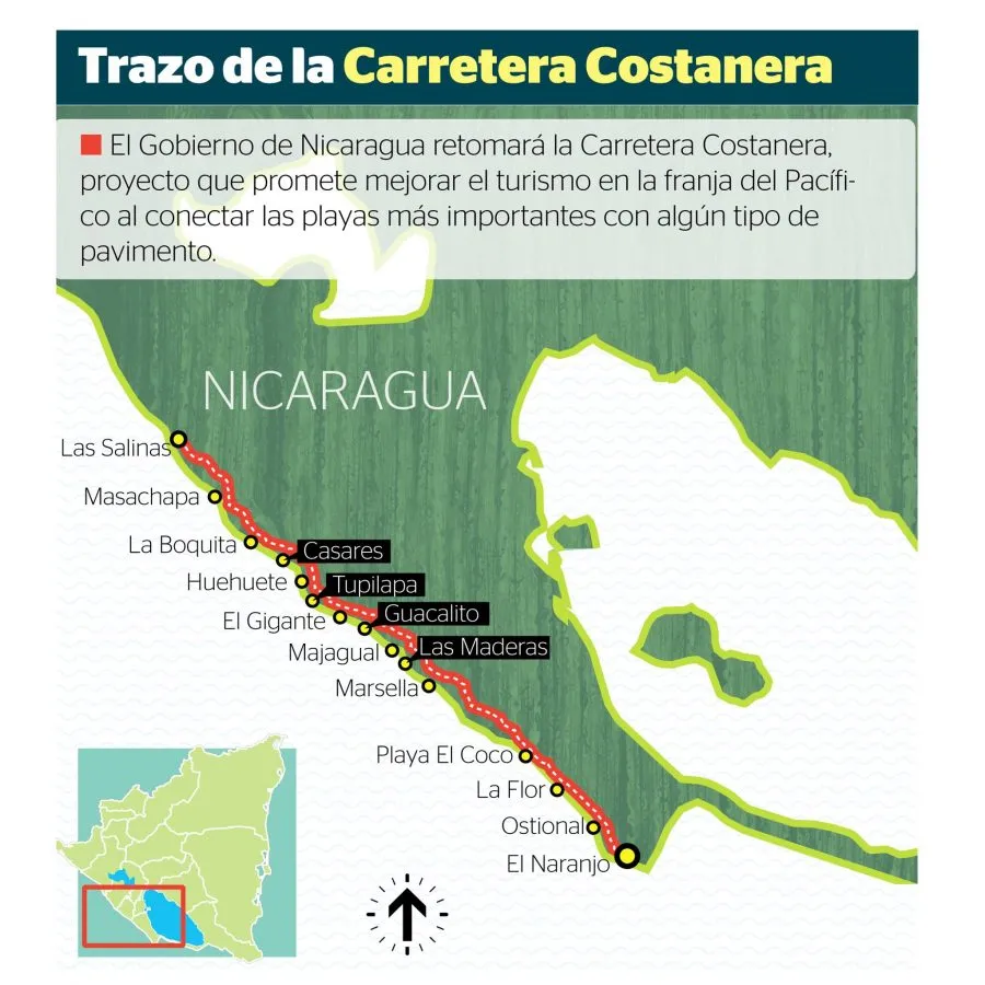 plans pour autoroute côtière au Nicaragua