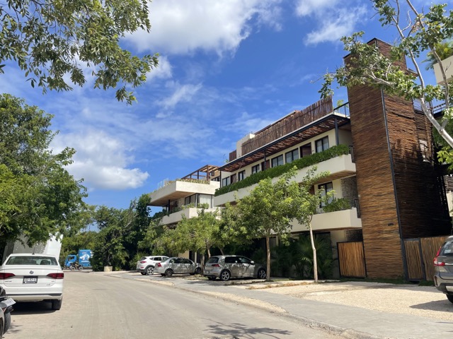 Buildings beside the street