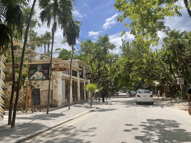 Same street with cars