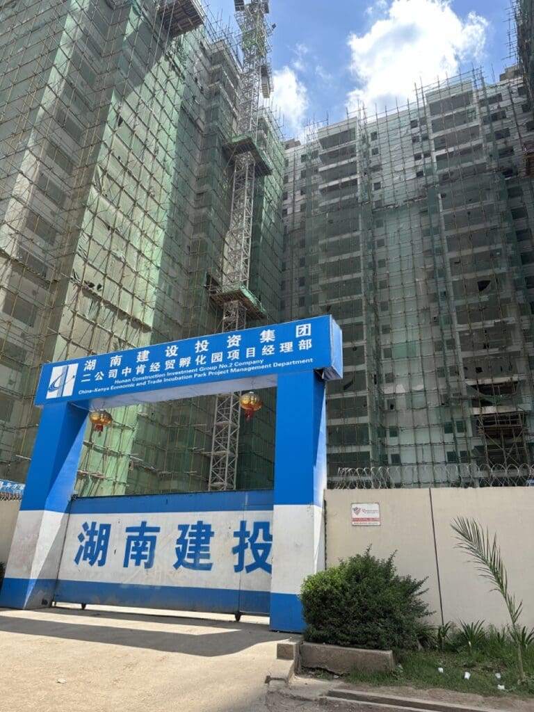 Chinese construction in Nairobi