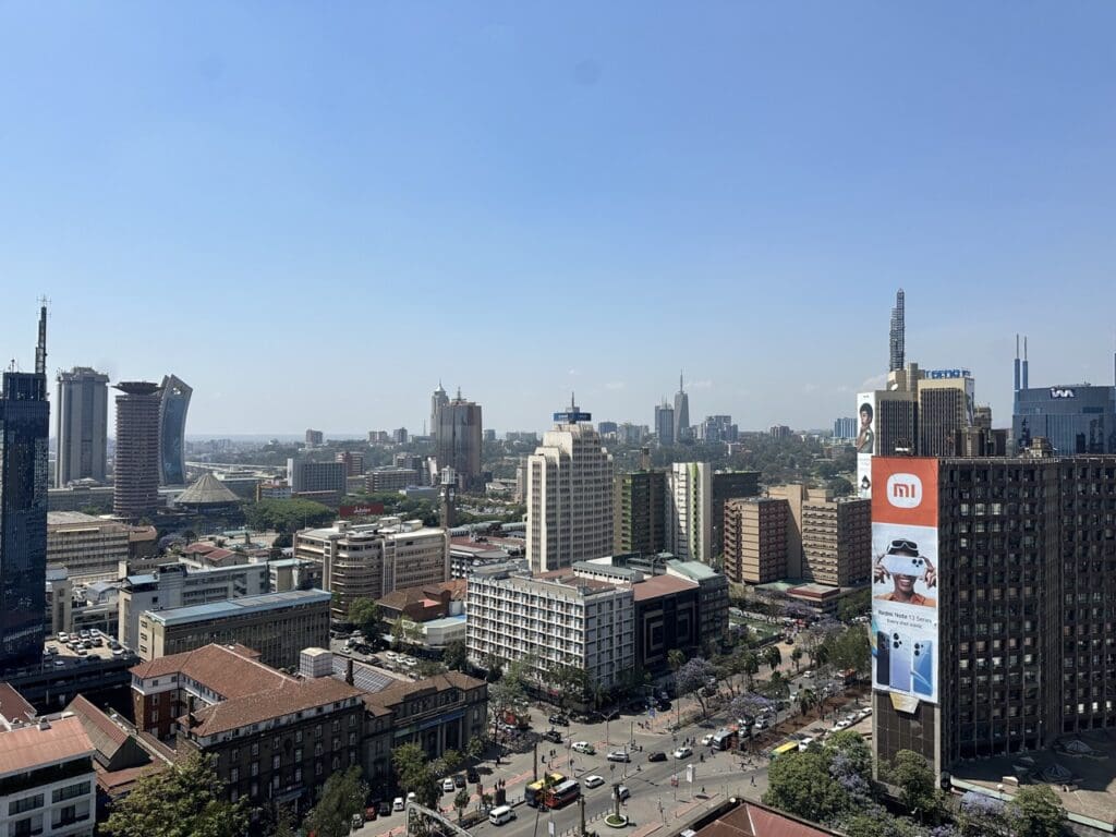 View of CBD in Nairobi
