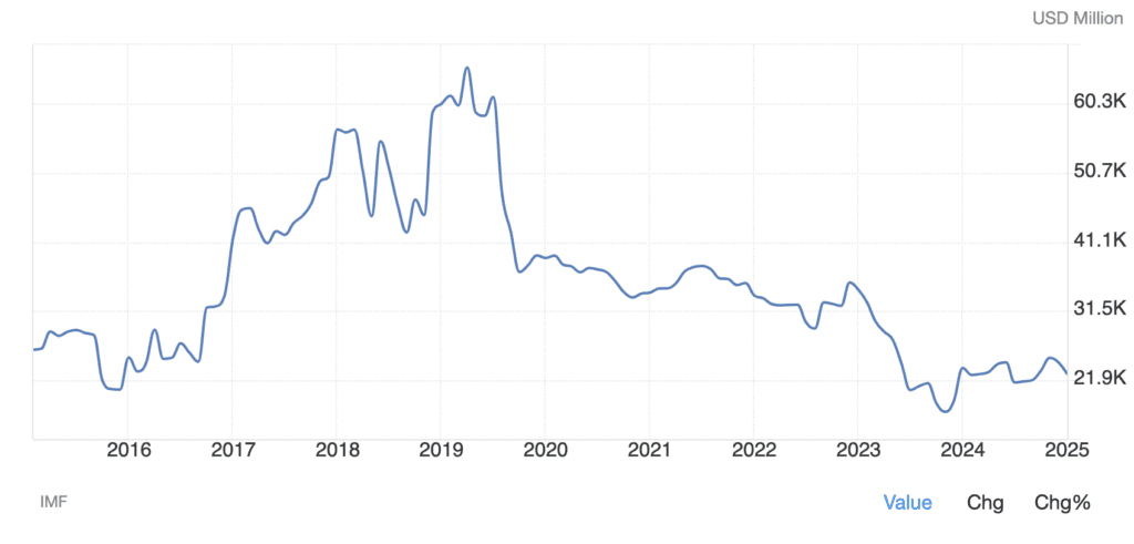 Argentina foreign exchange reserves